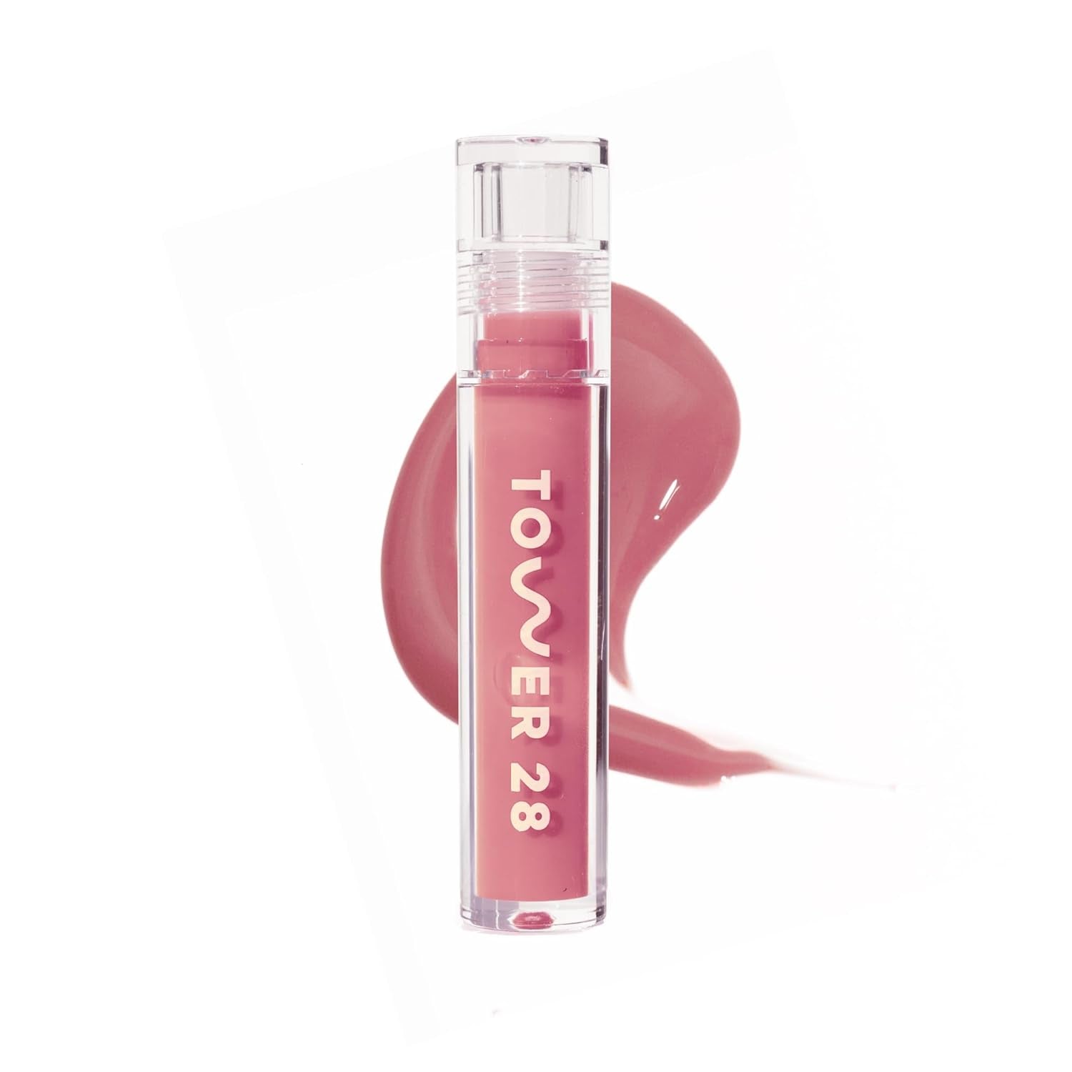 Shineon Milky Lip Jelly, PISTACHIO, Non-Sticky, Hydrating Vegan Lip Gloss in Milky Nude Pink, Moisturizing Apricot and Raspberry Seed Oil, Clean, Cruelty Free
