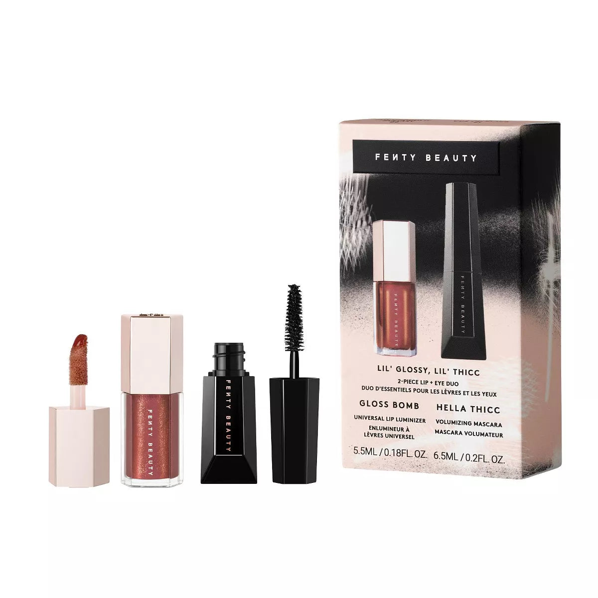 Fenty Beauty Lil Glossy Lil Thicc Lip + Eye Duo Set - 0.38 Fl Oz - Ulta Beauty